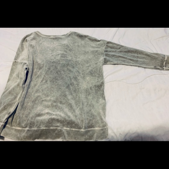 BP Grey Velour Sweatshirt/Top with V-neck. NWT - Picture 7 of 7